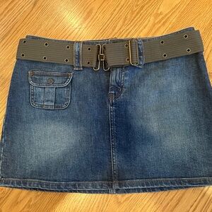 The Limited Denim cargo mini skirt size 8